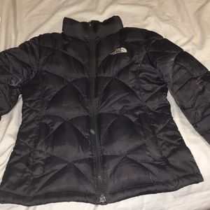 Black north face coat kids
